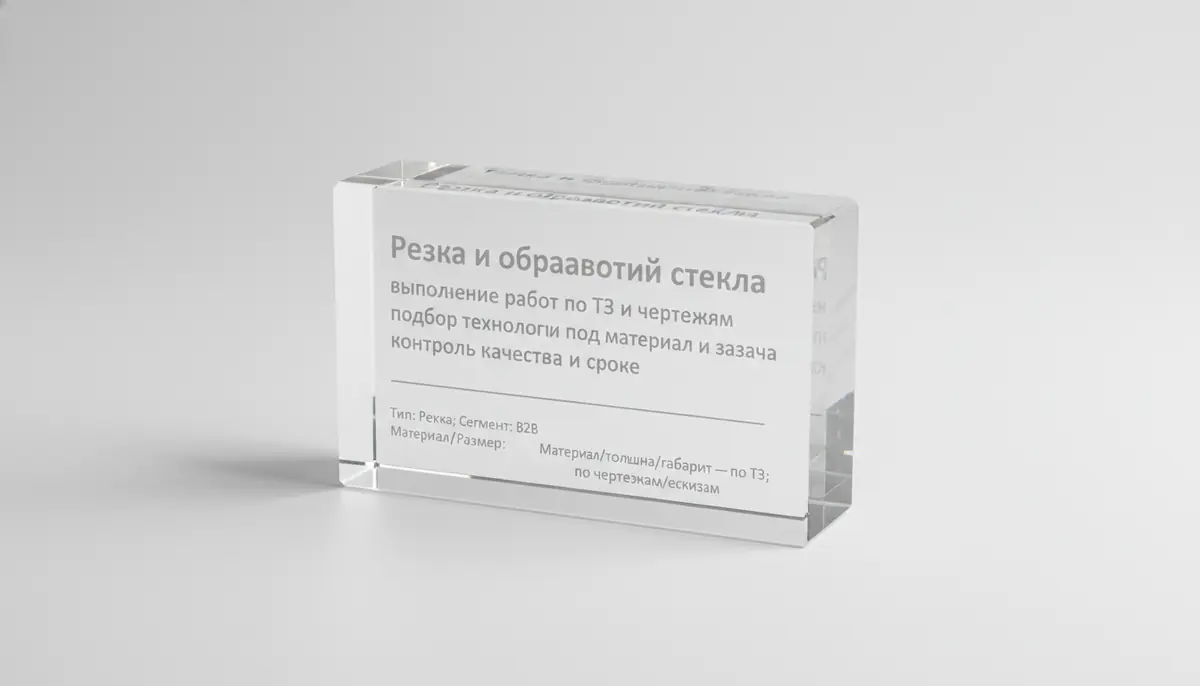 Shisha kesish va ishlov berish