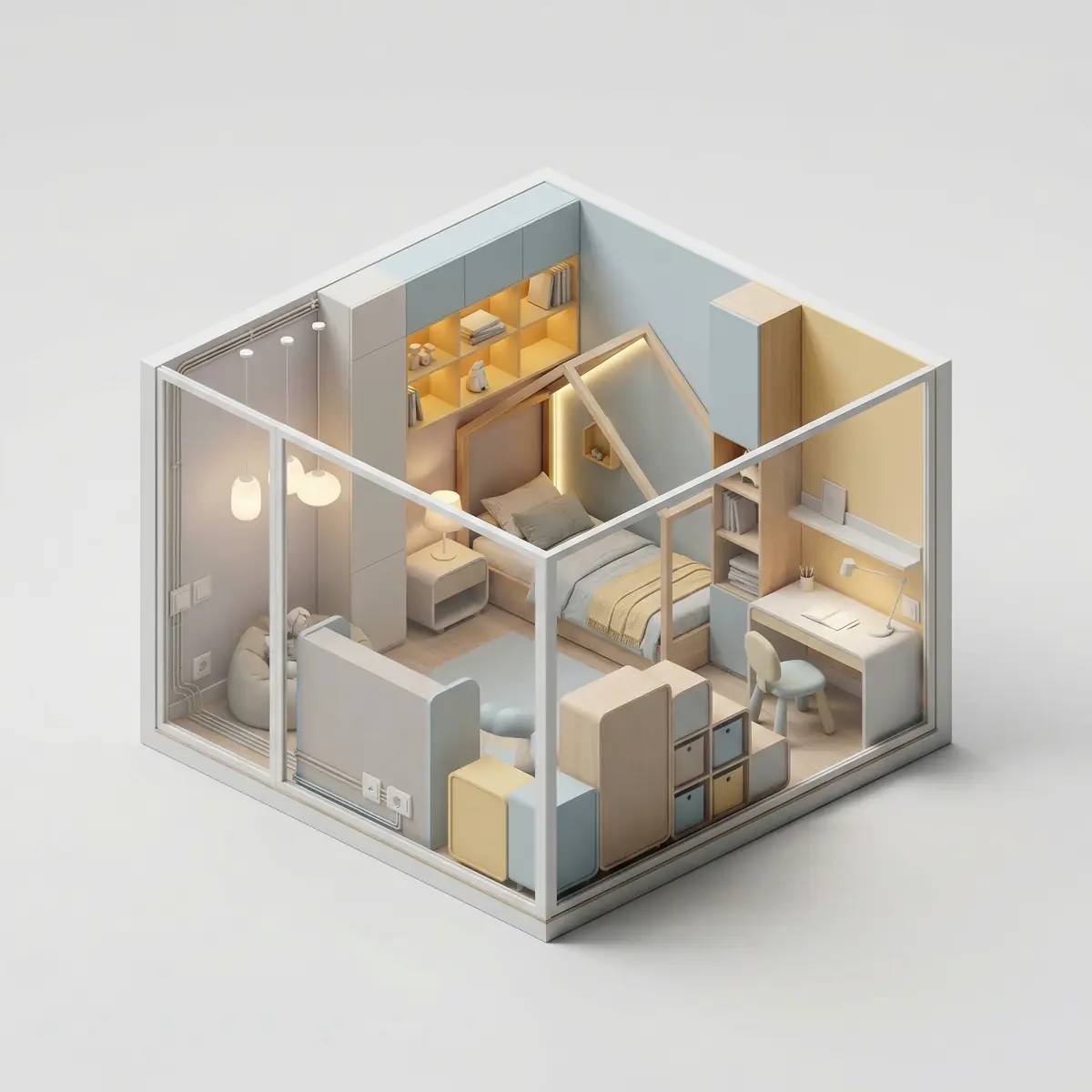 Bolalar xonasi uchun yoritish va elektrika yechimi Toshkentda