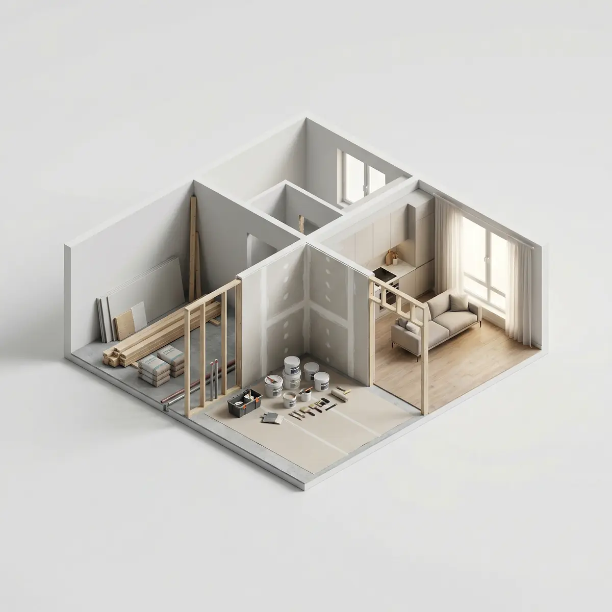 Kvartira uchun bosqichma-bosqich taʼmir Toshkentda