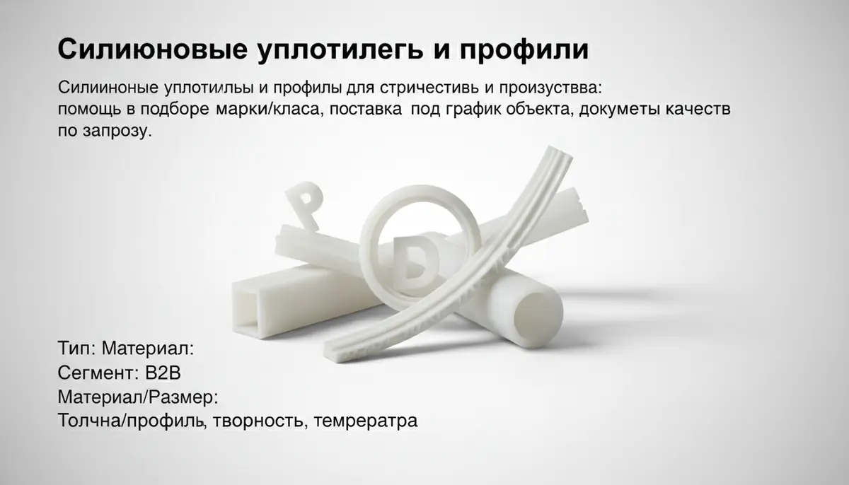 Silikon muhrlar va profillar