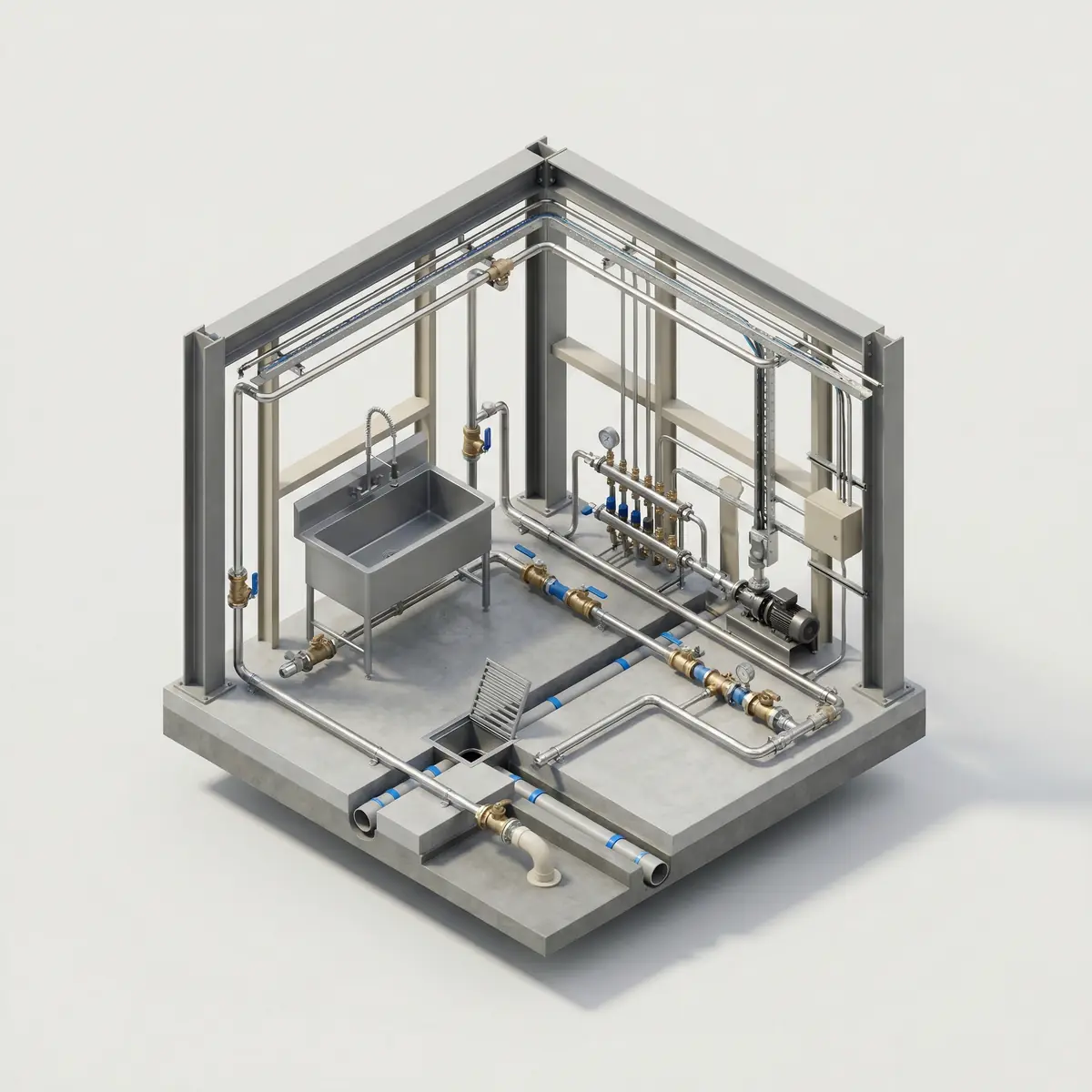 Сантехнические работы для производственного помещения в Ташкенте