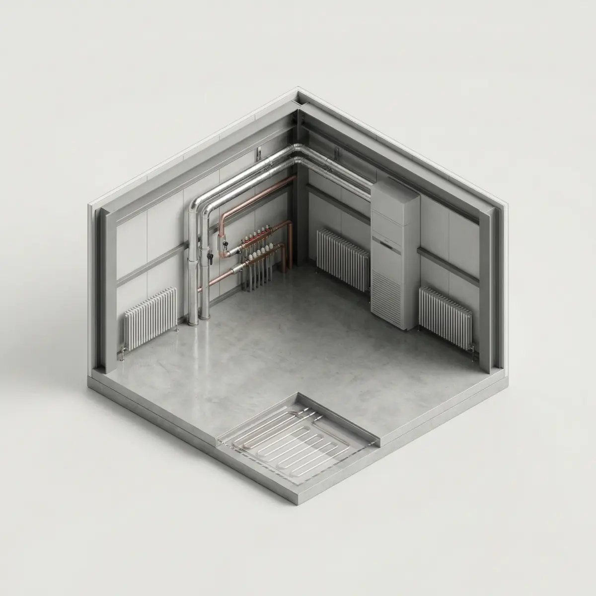 Ishlab chiqarish binosi uchun isitish tizimi montaji Toshkentda