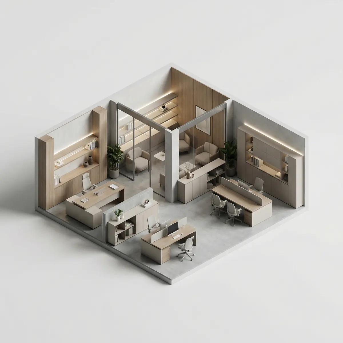 Ofis uchun zamonaviy uslubdagi dizayn loyihasi Toshkentda