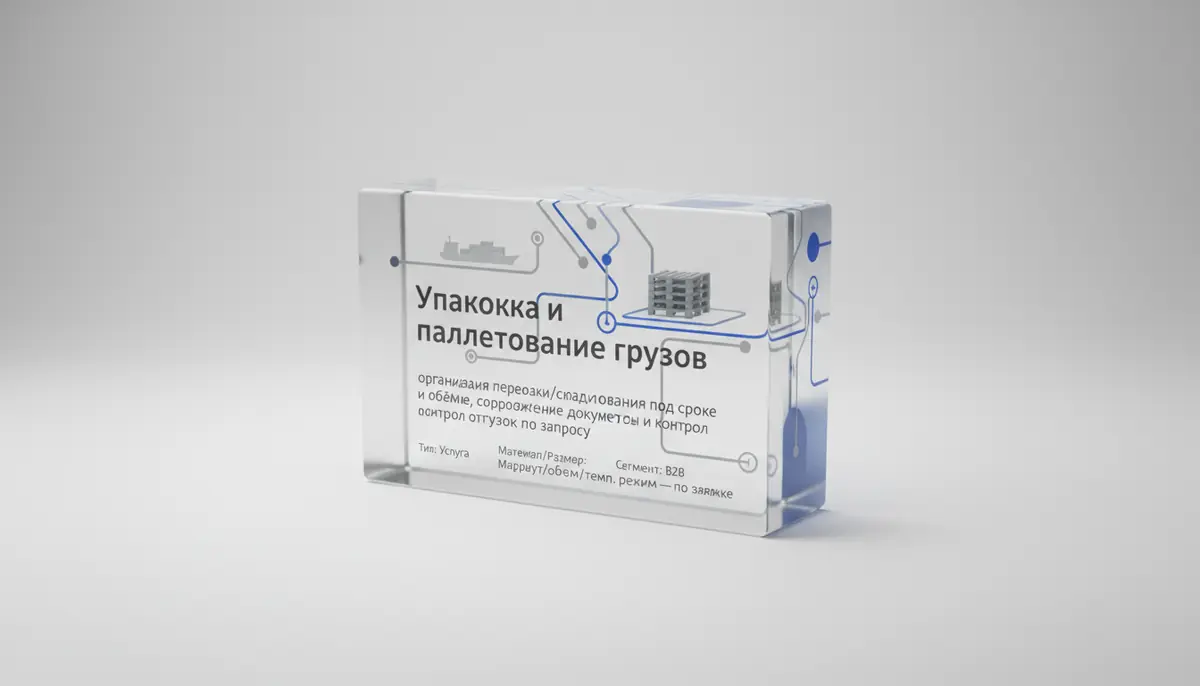 Yuklarni qadoqlash va paletlash