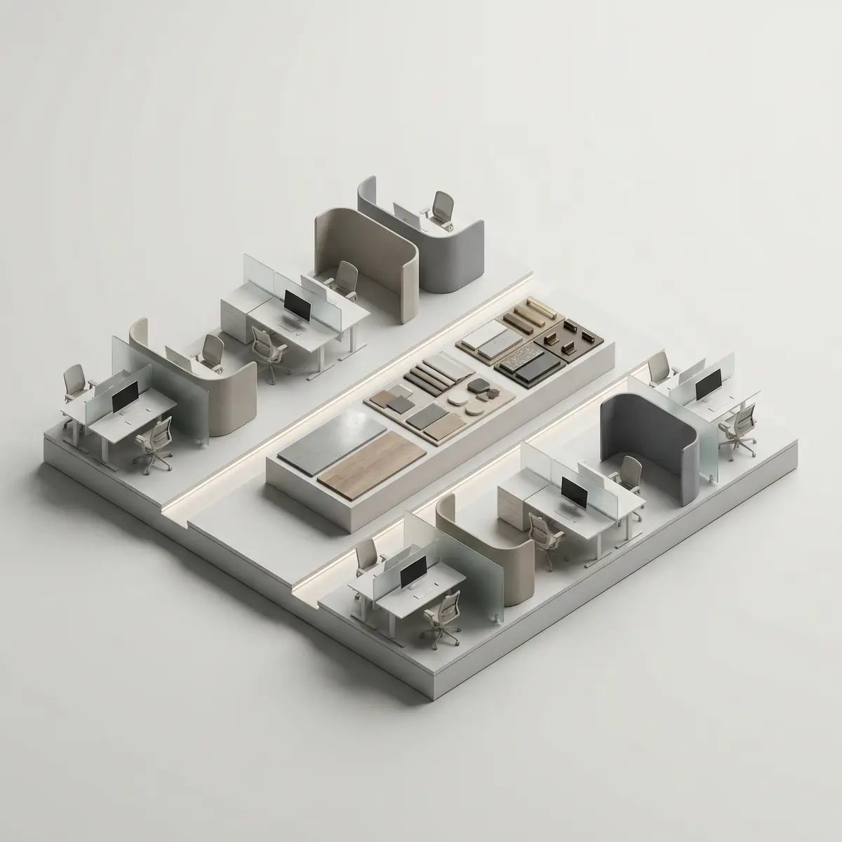 Open space uchun materiallar komplektatsiyasi Toshkentda