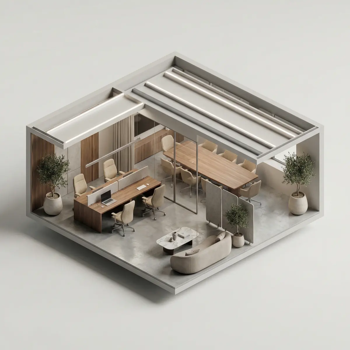 Ofis uchun interyer dizayn loyihasi Toshkentda