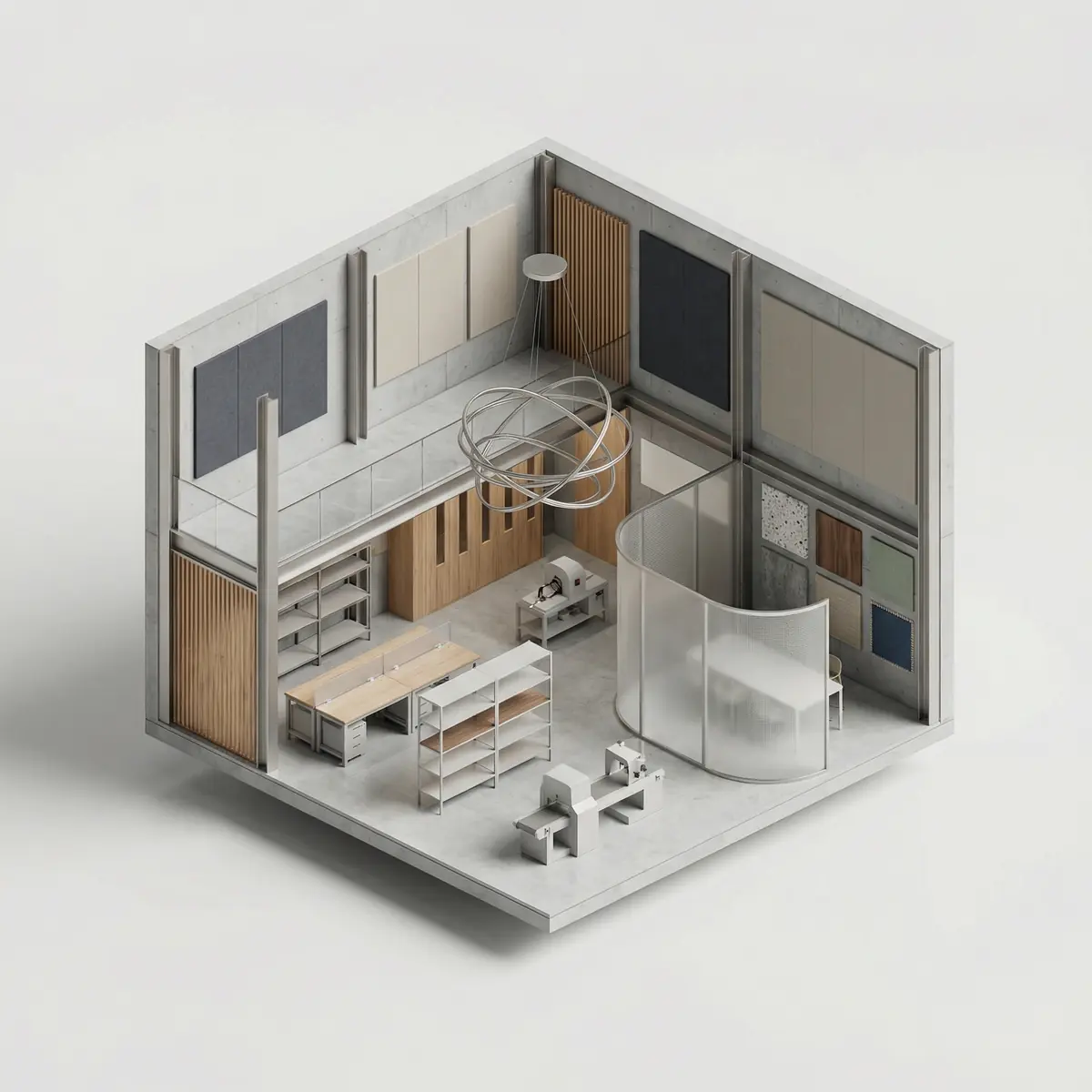 Ishlab chiqarish binosi uchun interyer konsepsiyasi Toshkentda