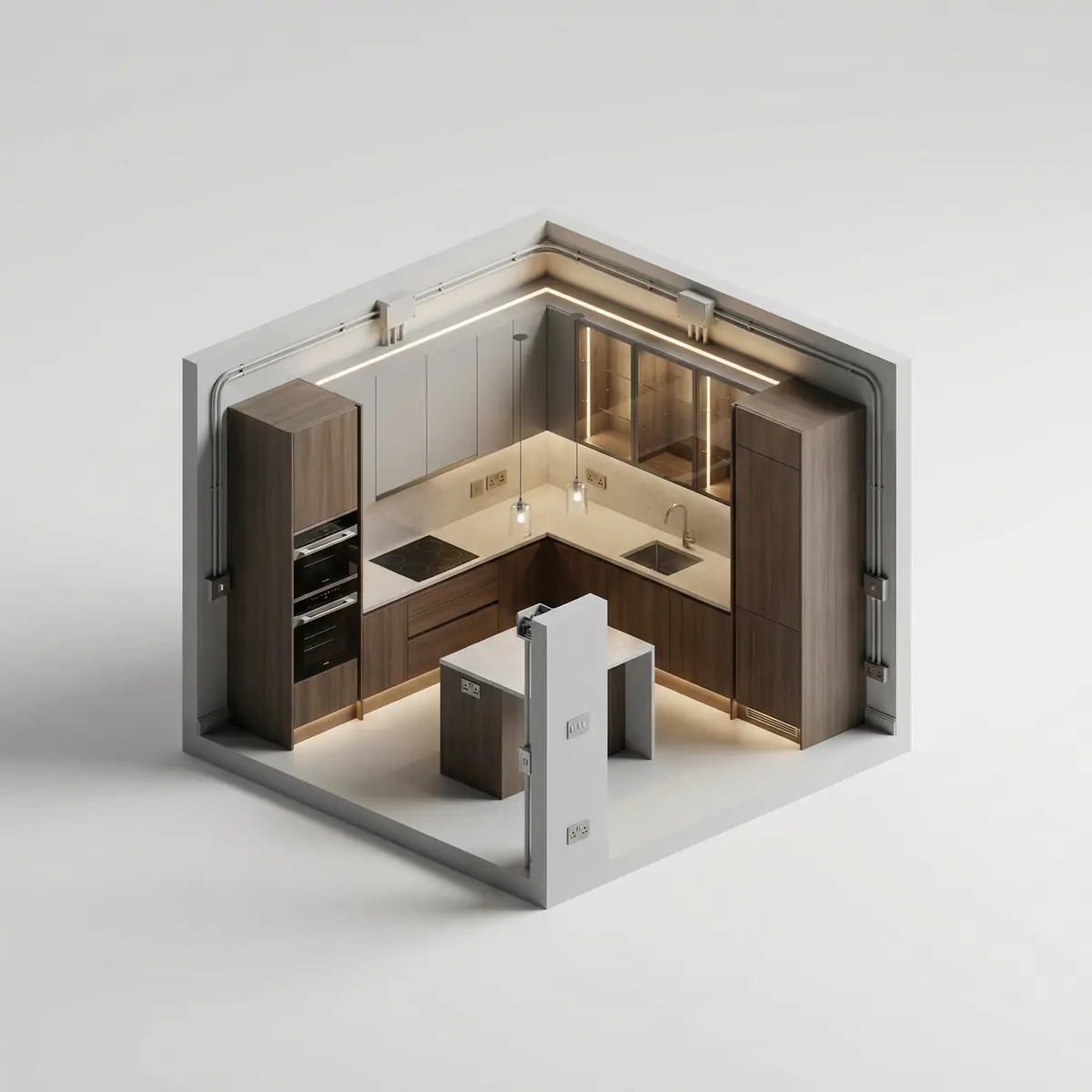 Oshxona uchun yoritish va elektrika yechimi Toshkentda