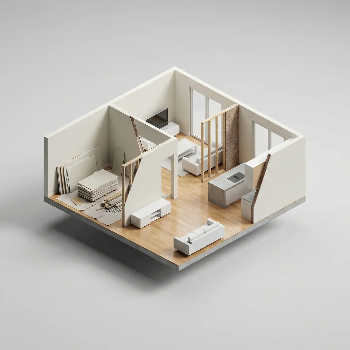 Kvartira uchun pardevorlarni demontaj qilish Toshkentda