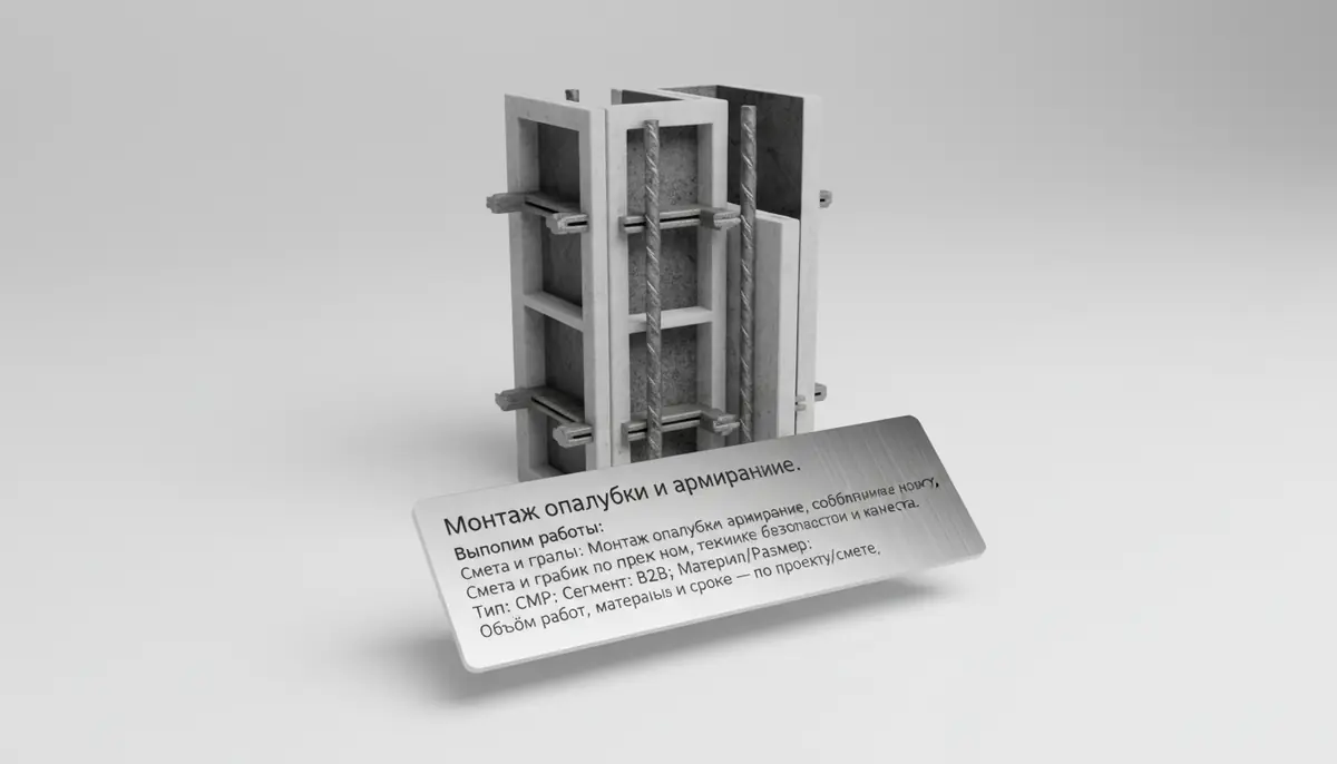 Qolip o‘rnatish va armaturalash