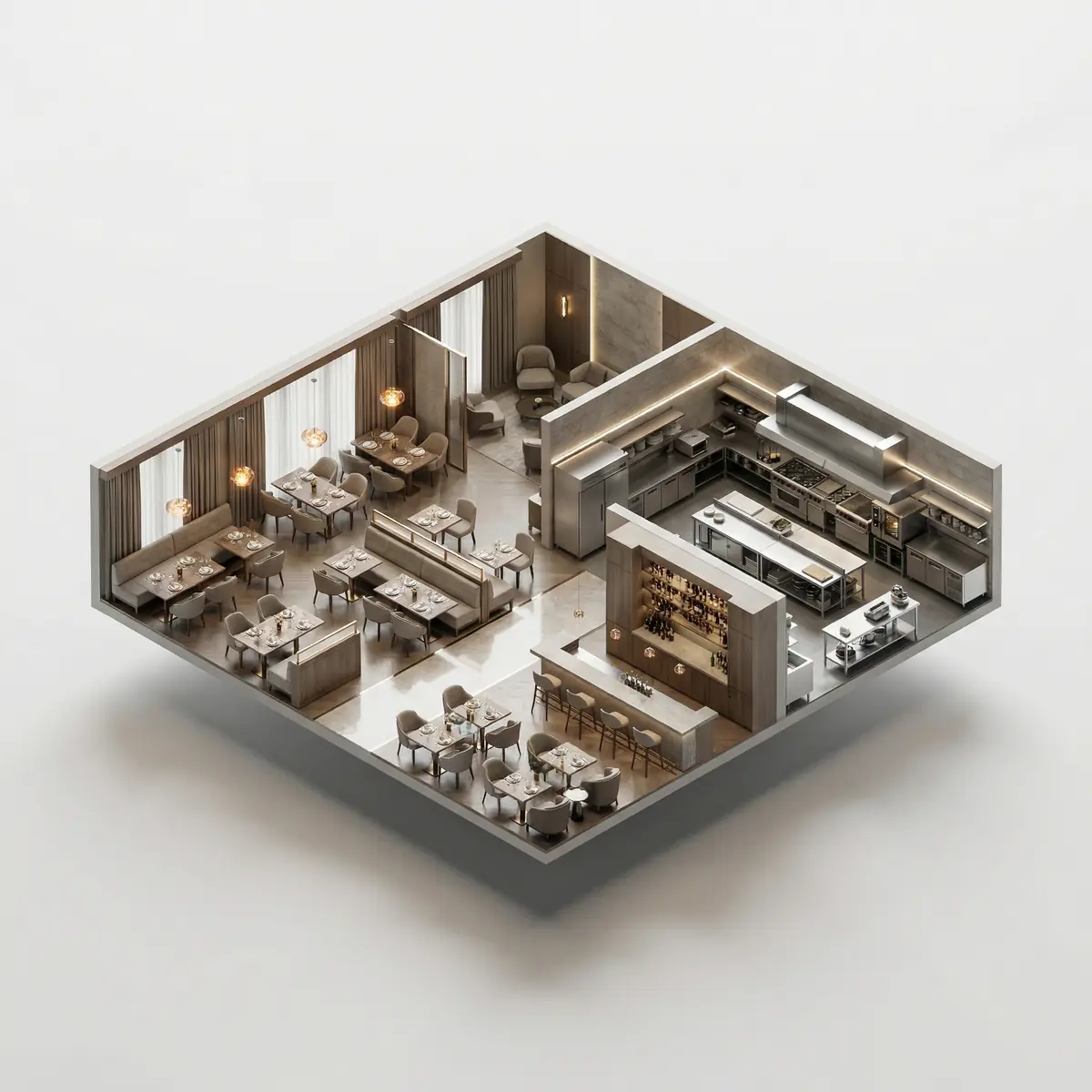 Restoran uchun mebel va uskunalar bilan jihozlash Toshkentda