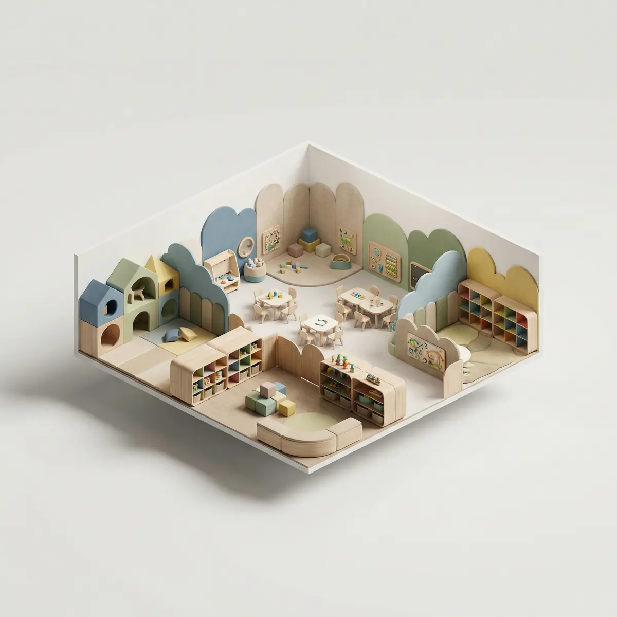 Bolalar markazi uchun interyerni rebrending qilish Toshkentda