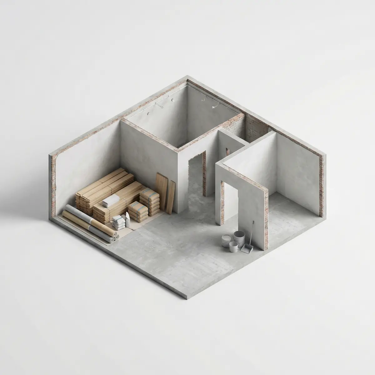 Kvartira uchun obyektni taʼmirga tayyorlash Toshkentda