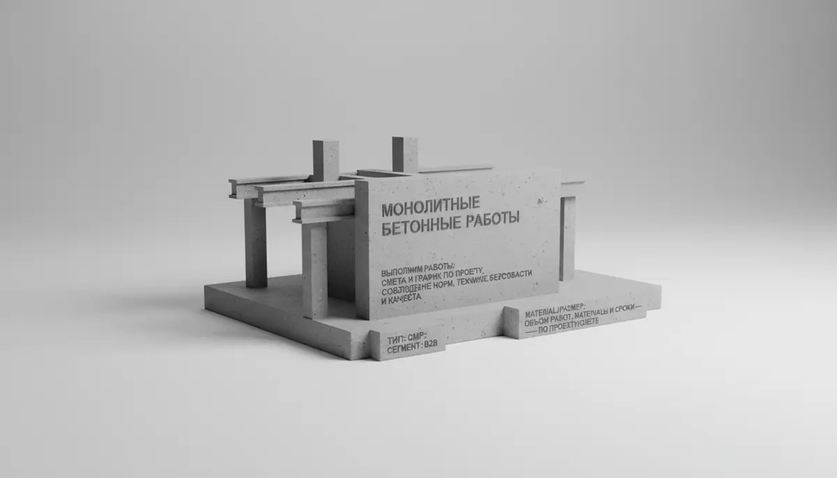 Monolit beton ishlari