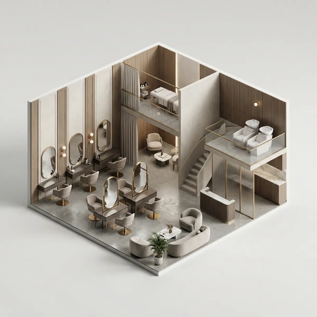 Go‘zallik saloni uchun dizayn loyihasi Toshkentda