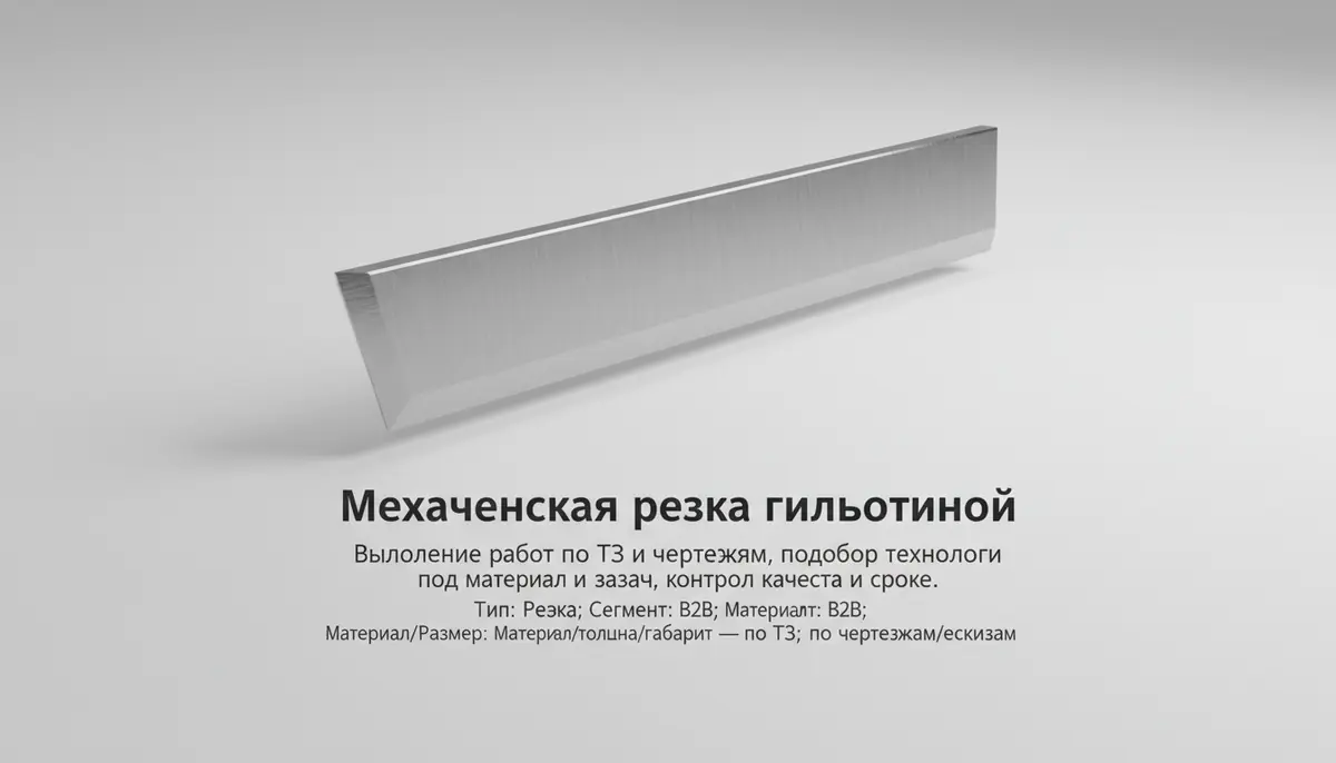 Mexanik gilotinali kesish