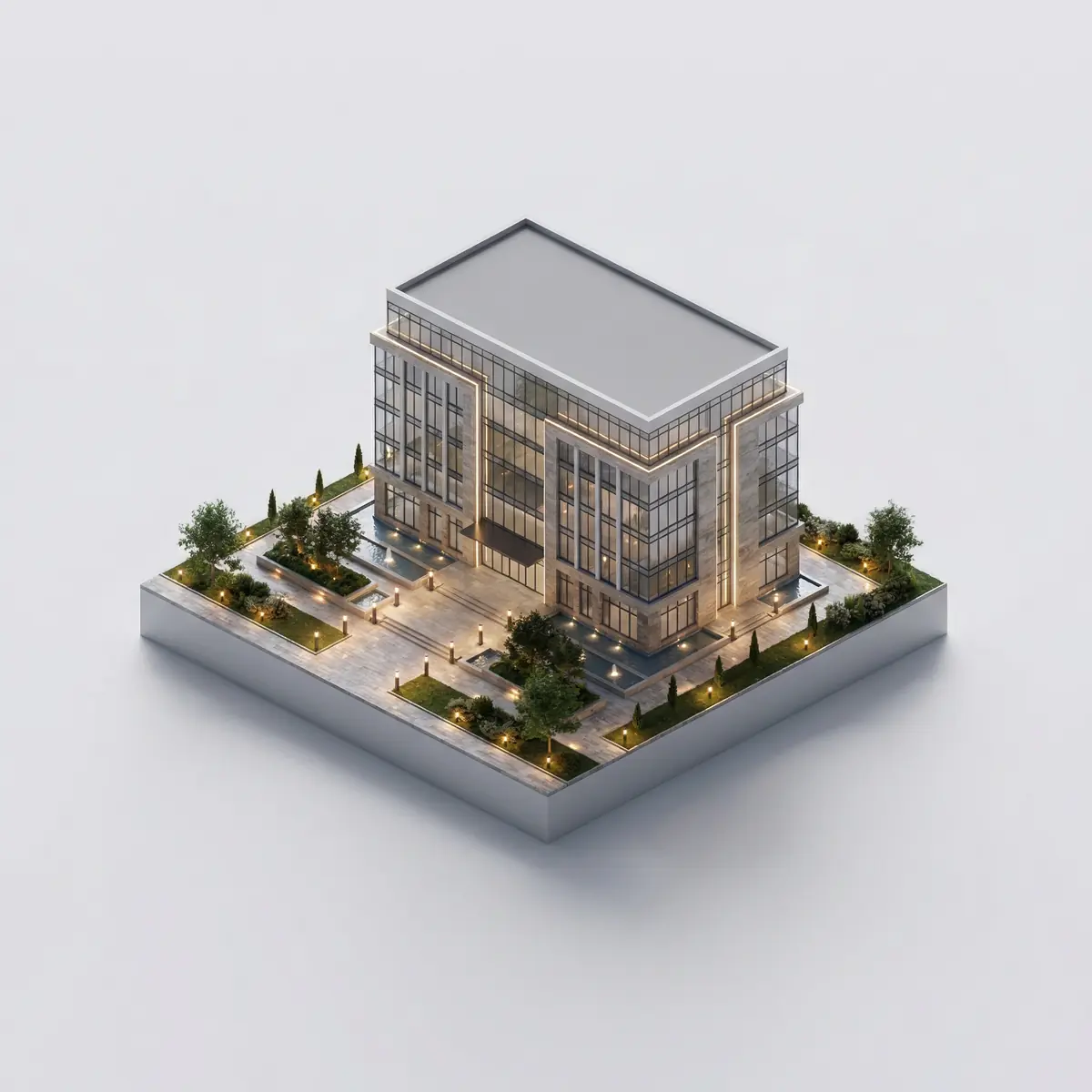 Ofis uchun uchastka yoritishi Toshkentda