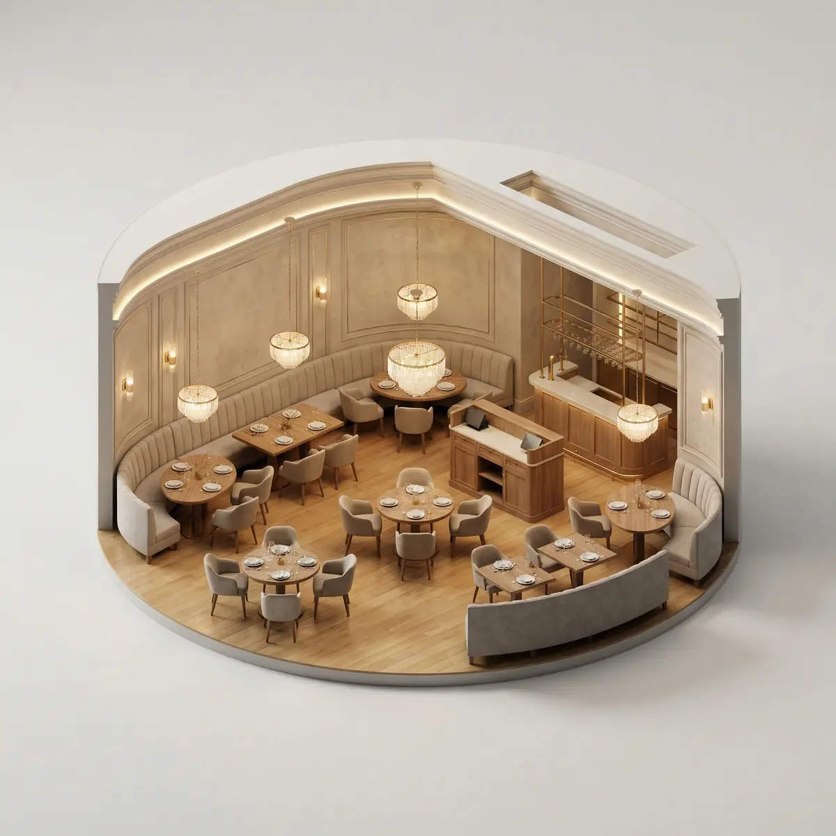 Restoran zali uchun kalit topshirish taʼmiri Toshkentda