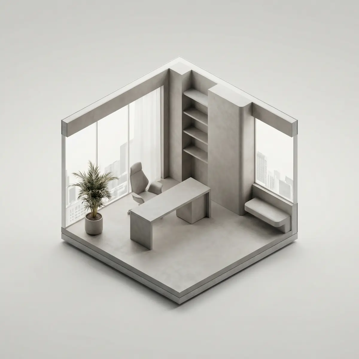 Отделка микроцементом для офиса в Ташкенте