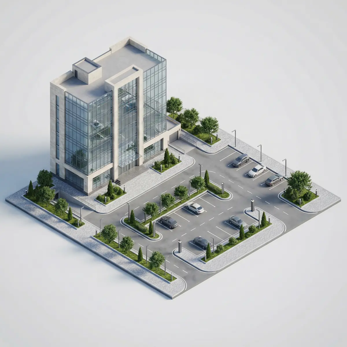 Tijorat binosi uchun avtoturargoh zonasi Toshkentda