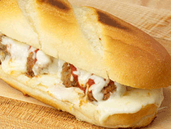 Order Meatball Sandwich  food online from Happy Joe's Pizza - East Moline store, East Moline on bringmethat.com