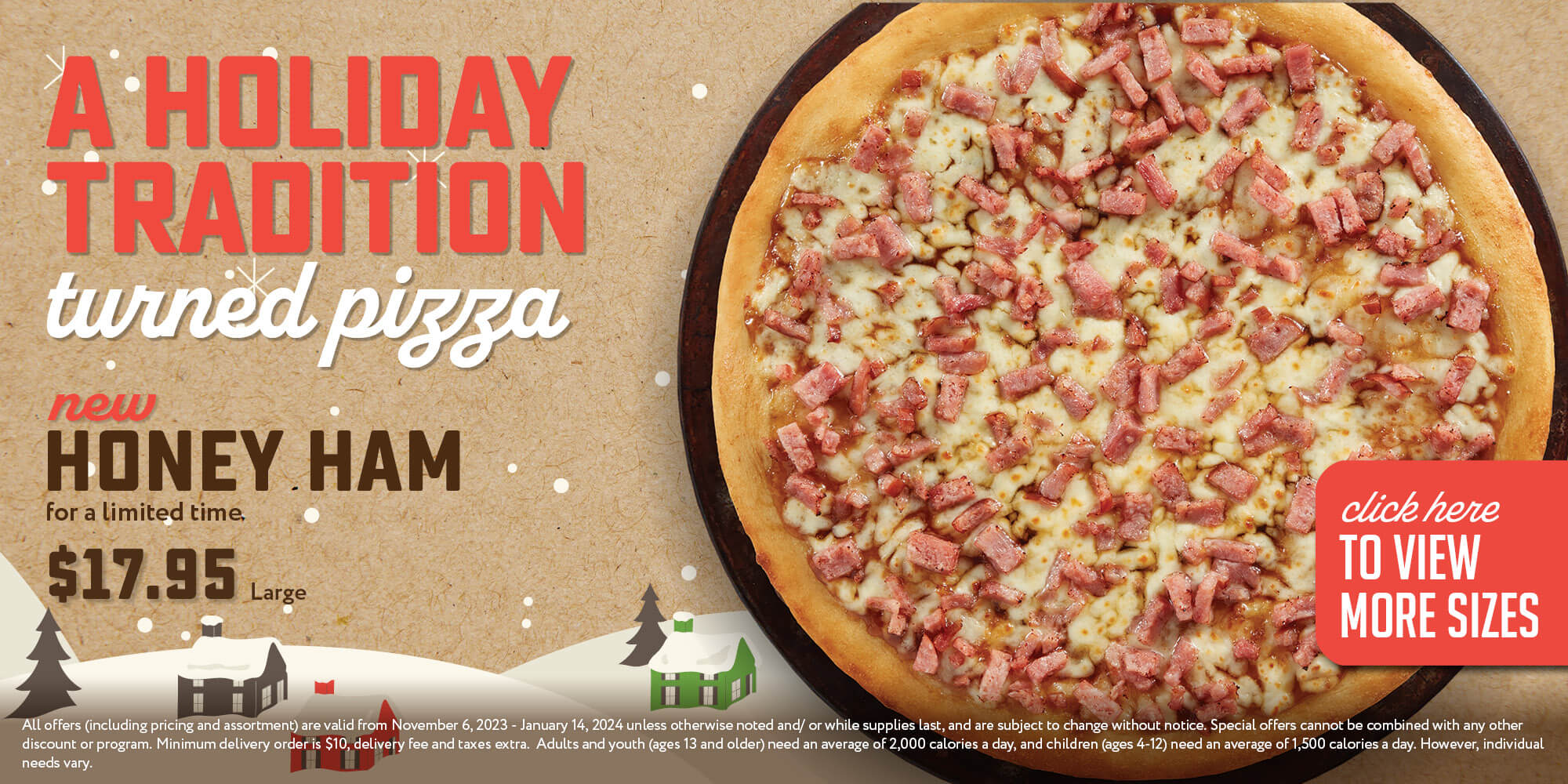 Honey Ham Pizza