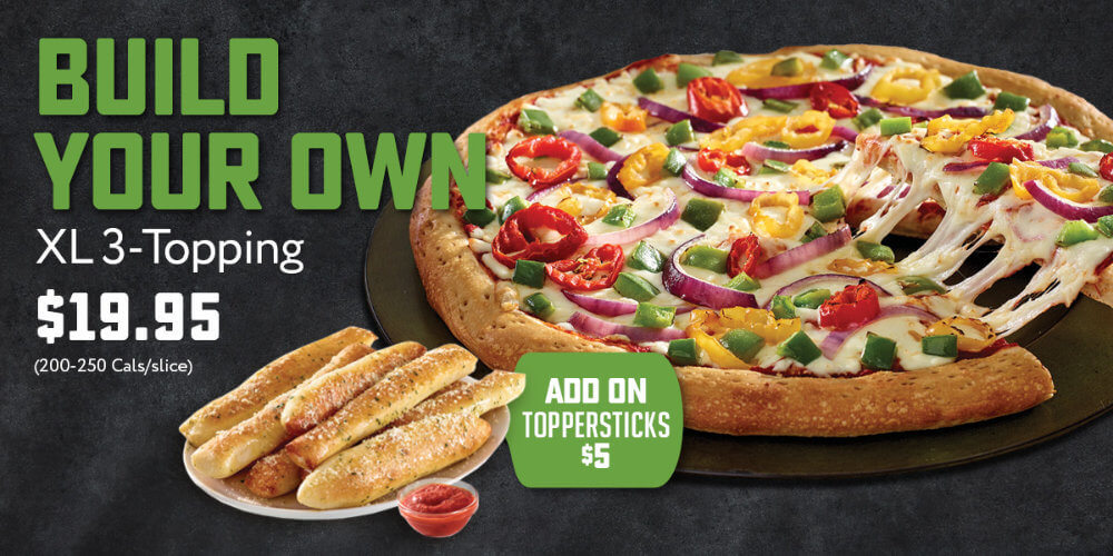 Buils your own XL 3 topping $19.95