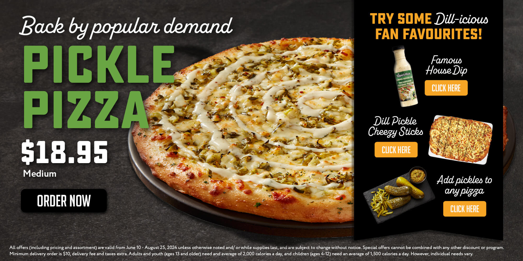 Pickle Pizza for $18.95