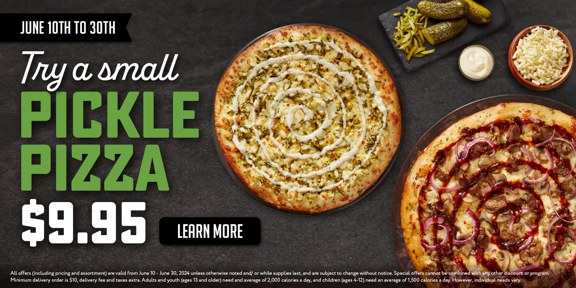 Small Pickle Pizza for $9.95