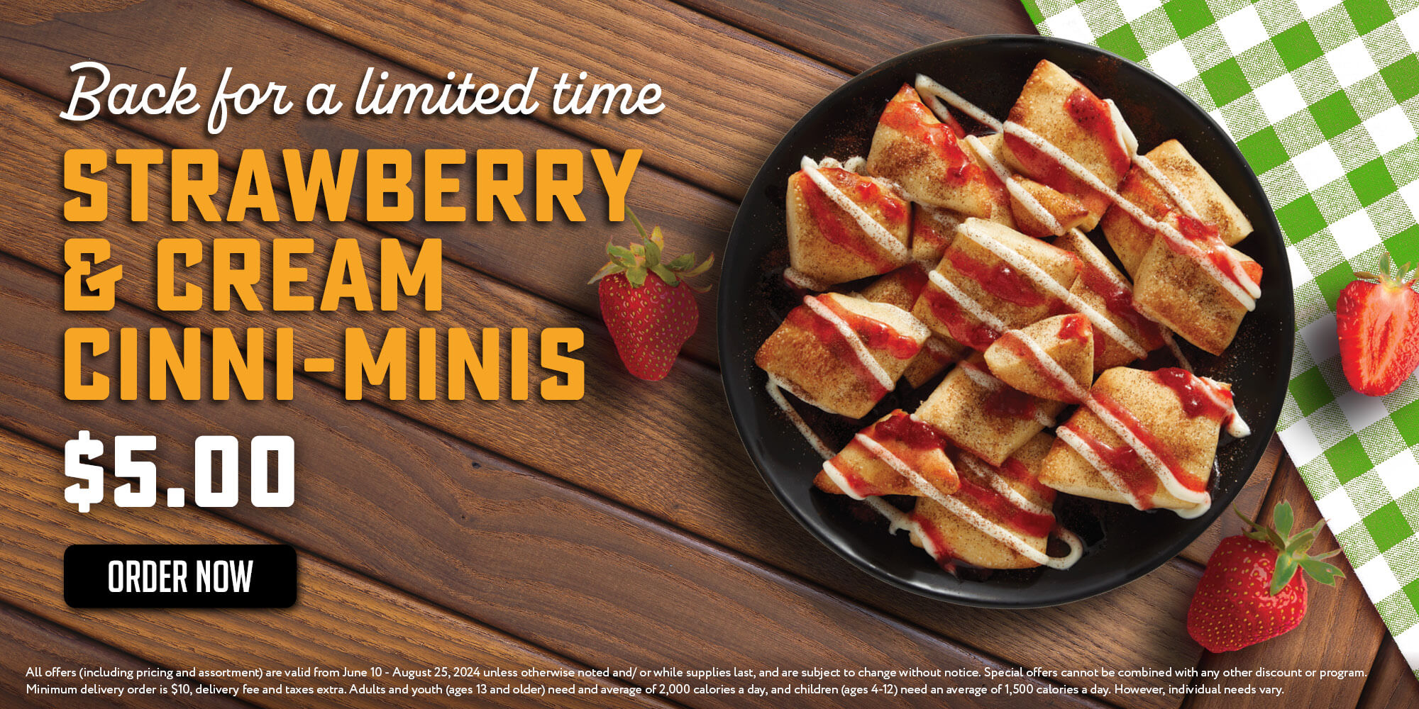 Limited Time - Strawberry & Cream Cinni-Minis for $5
