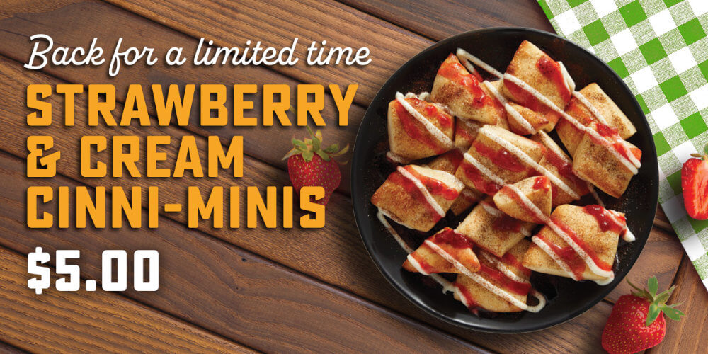 Strawberry & Cream Cinni-minis