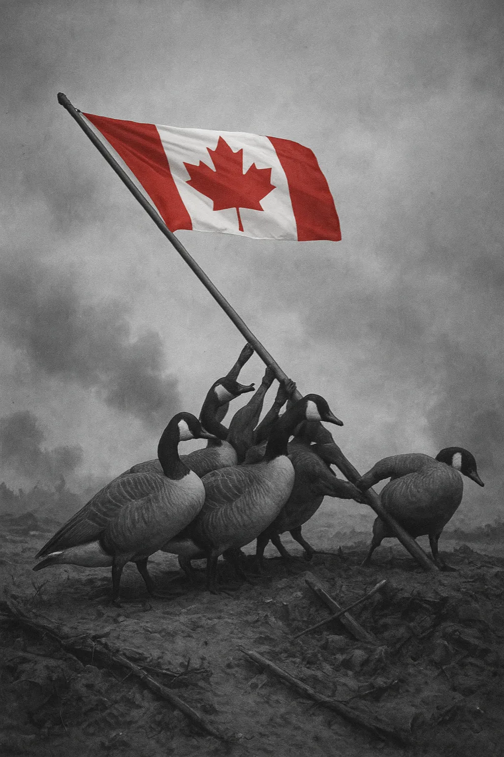 Canadian Geese Iwo Jima