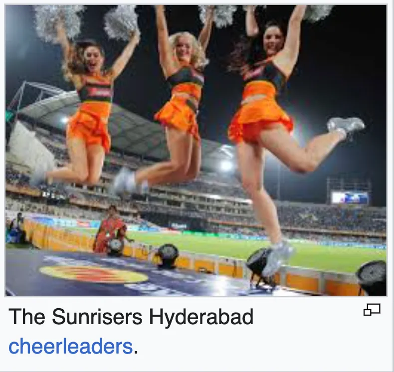 Cricket Sunrisers Cheerleaders