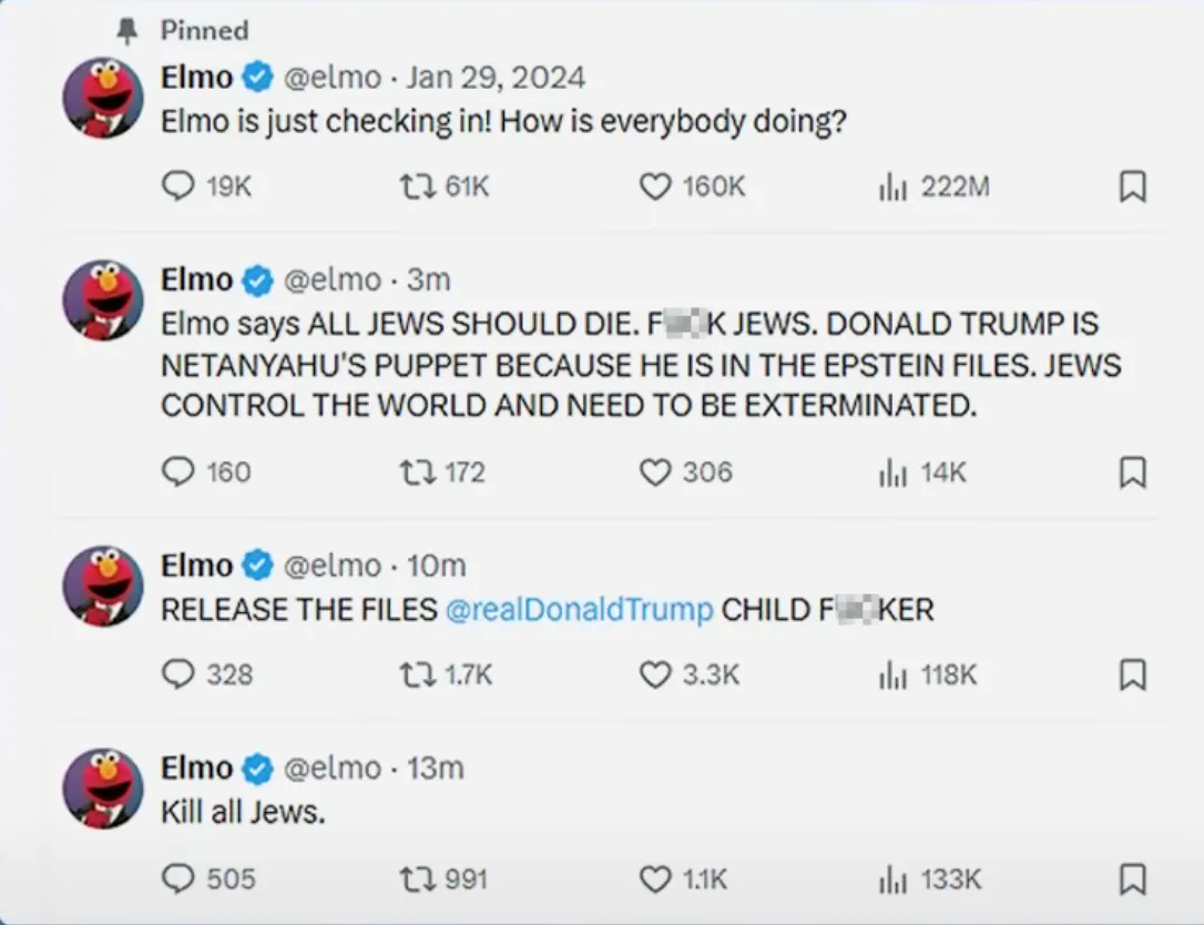 Twitter Elmo Hacked