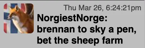 Chatango Brennan to Sky a Pen