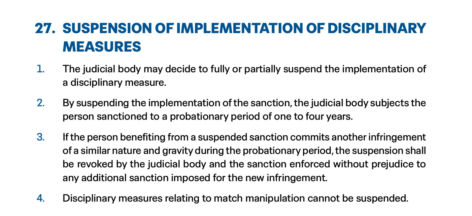 WC2026 FIFA Disciplinary Code Article27 Balogun
