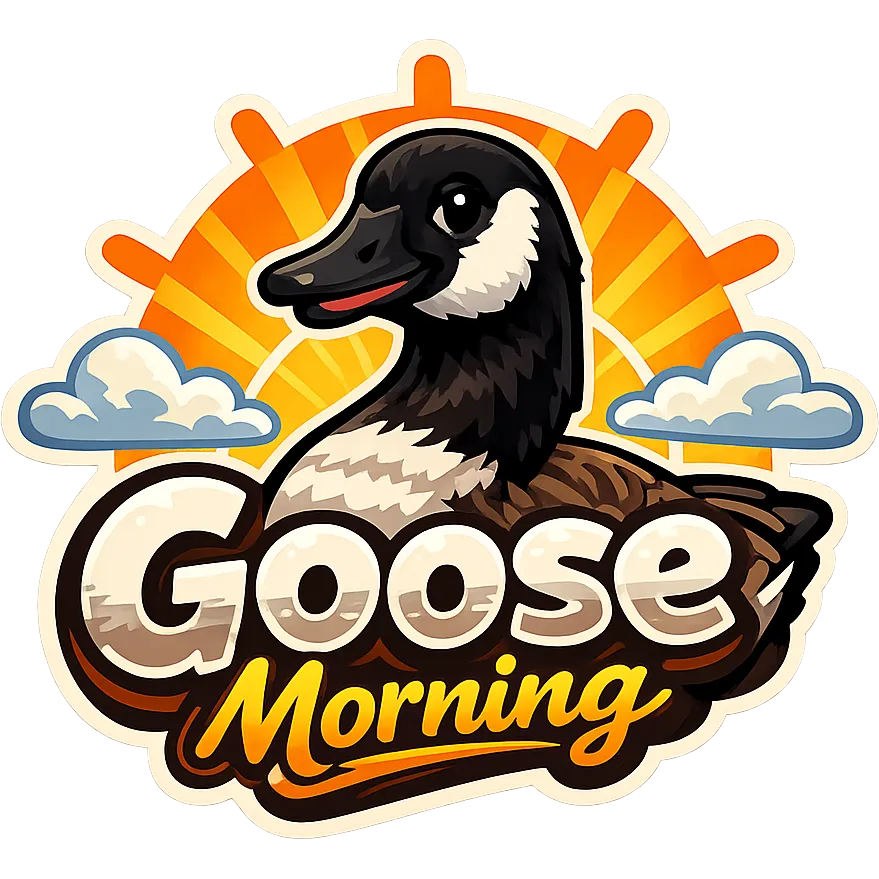 Goose Morning Sticker