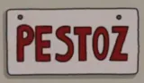 Pestoz License Plate