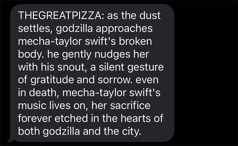 Mecha Taylor Swiftzilla