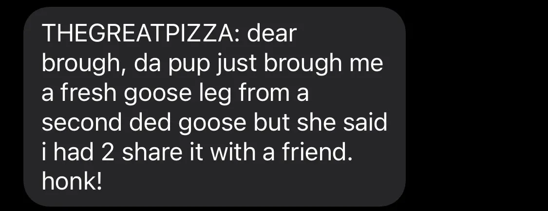 Pup Gooseleg