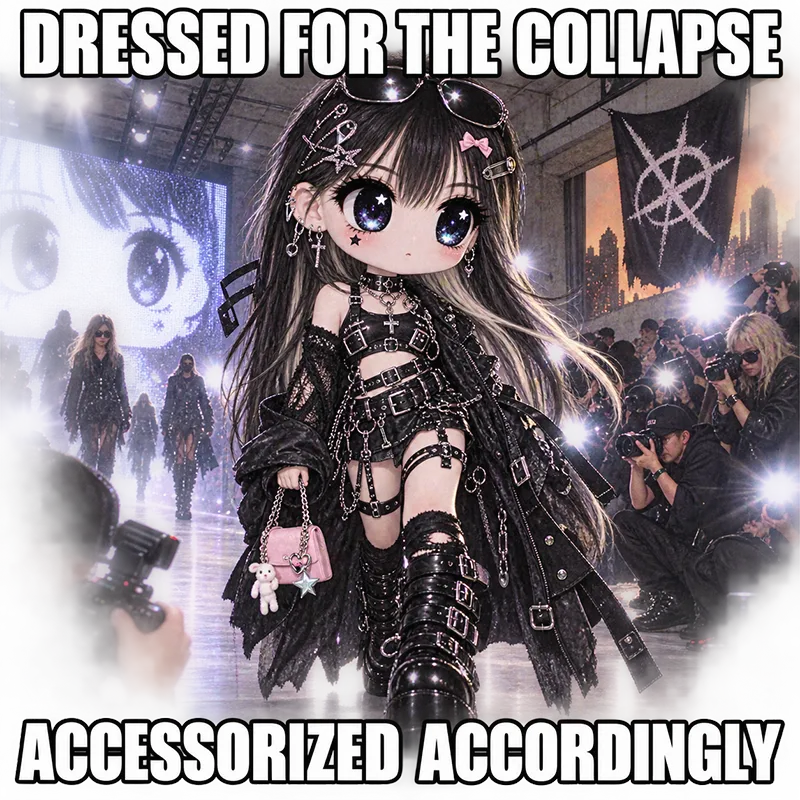 Milady Slop Dressed for Collapse Accessorized Accordingly