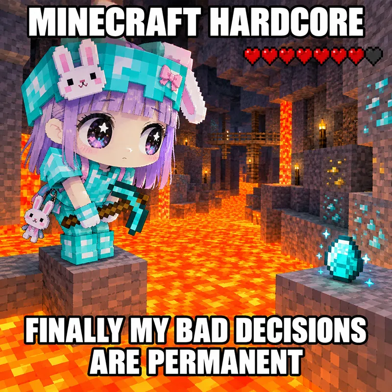 Milady Slop Minecraft Hardcore Mistakes Permanent