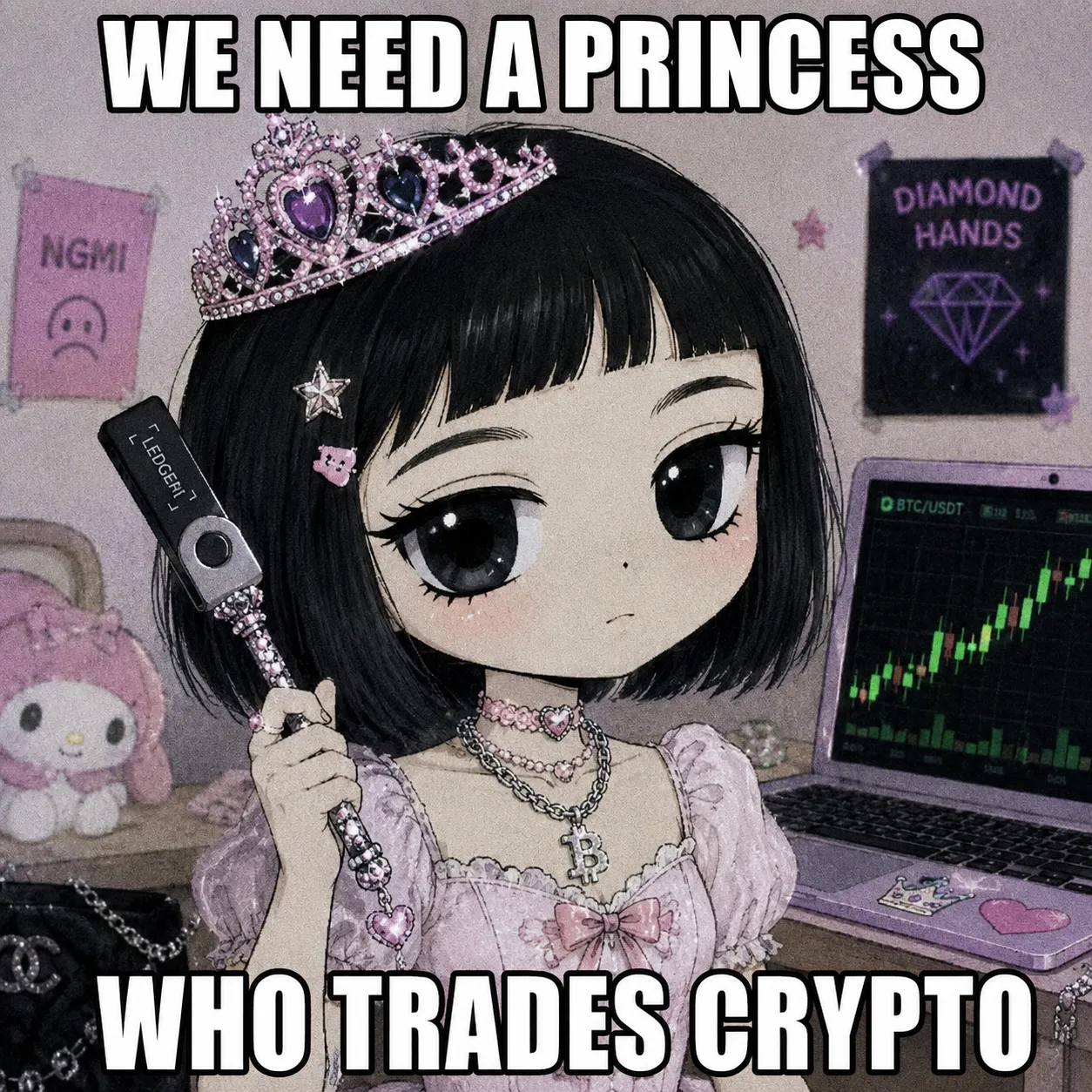 Milady Slop Princess Trades Crypto