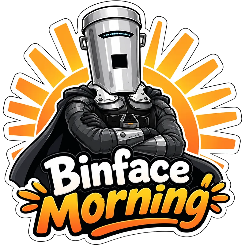 Binface Morning Sticker