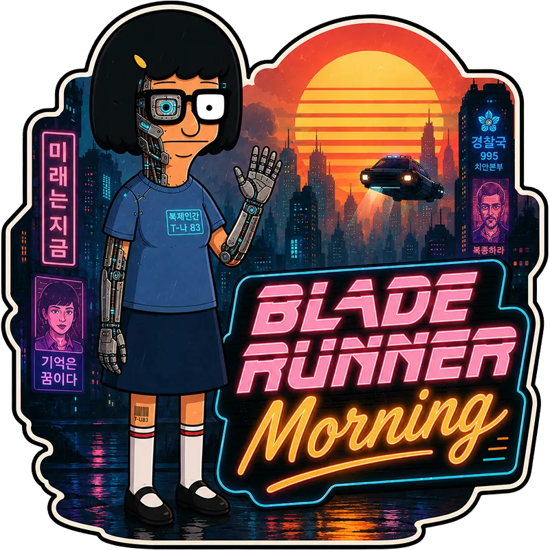 Blade Runner Morning Sticker