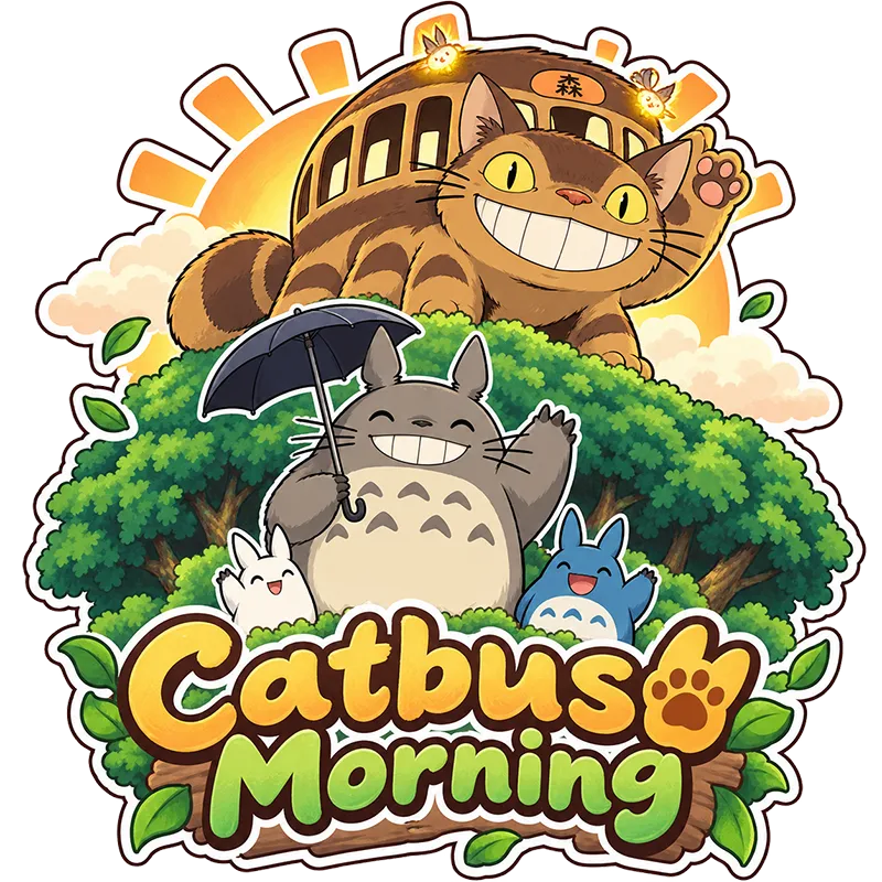 Catbus Morning Sticker