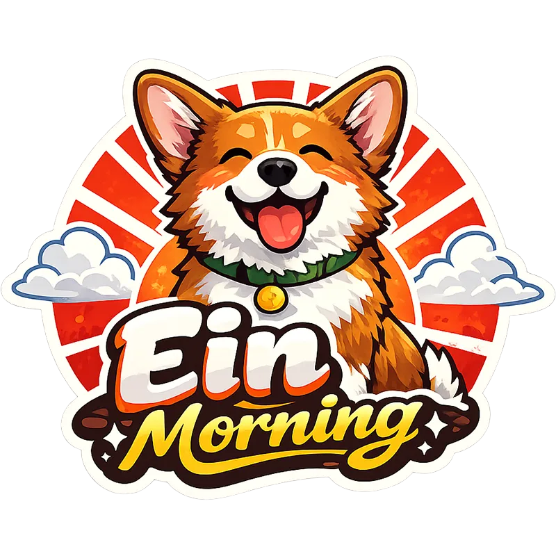 Ein Morning Sticker