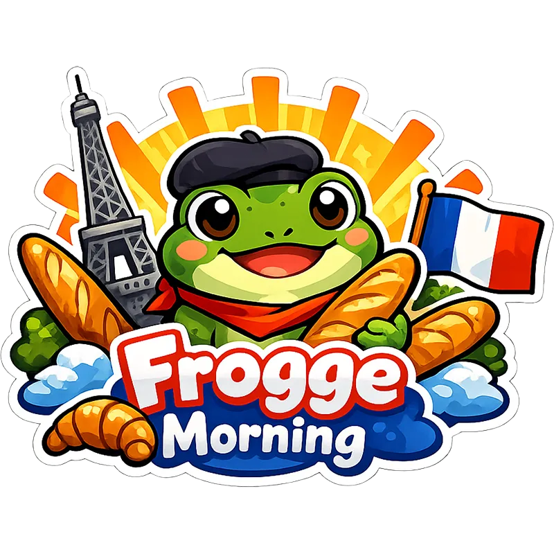 Frogge Morning Sticker