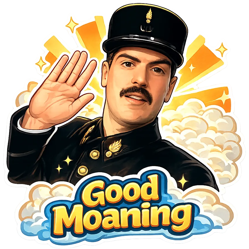 Good Moaning Sticker
