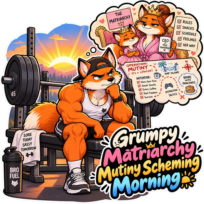 Grumpy Matriarchy Mutiny Morning Sticker